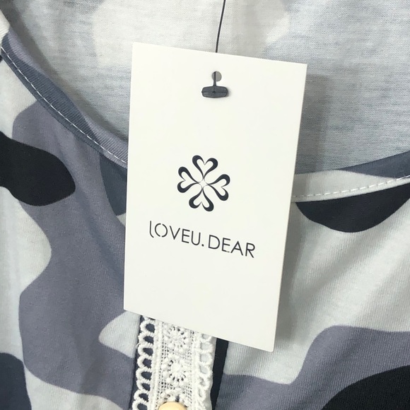 NWT LOVEU.DEAR Embroidered Lace Blouse - Picture 8 of 10